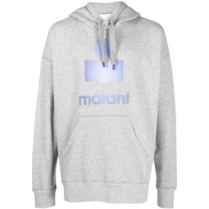 Isabel Marant, Sweatshirts & Hoodies, Heren, Grijs, L, Grijze hoodie met kangoeroezak