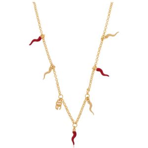Dolce & Gabbana, Accessoires, Dames, Geel, ONE Size, Ketting met hangers