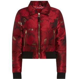 La DoubleJ, Jassen, Dames, Rood, XL, Ruby Jacquard Puffer Bomber