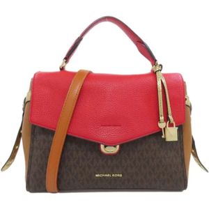 Michael Kors Pre-owned, Pre-owned, Dames, Bruin, ONE Size, Pre-owned Fabric handbags