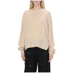 Isabel Marant, Truien, Dames, Beige, M, Kasjmier, Kasjmier Pullover Trui
