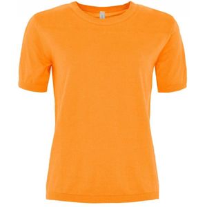 Skovhuus, Tops, Dames, Oranje, S, Katoen, Zachte O-Neck T-shirt in diverse kleuren