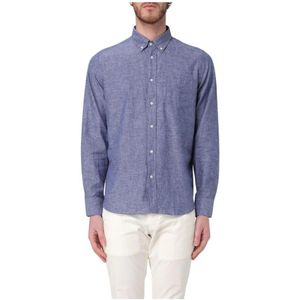 Manuel Ritz, Overhemden, Heren, Blauw, 2Xl, Katoen, Stijlvol Zalmkleurig Overhemd