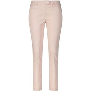Dondup, Broeken, Dames, Roze, W27, Leer, Slim-Fit Chino Broek