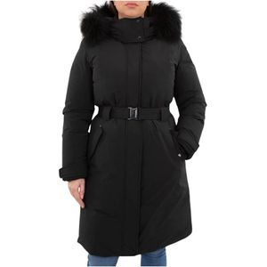 Woolrich, Mantels, Dames, Zwart, XL, Mahan Parka