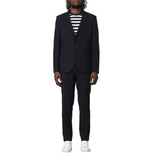 Manuel Ritz, Pakken, Heren, Blauw, L, Elegante Jurk Samenstelling 100% Code 3430A3318233270-89