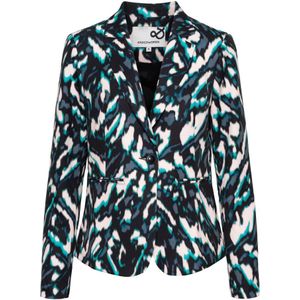 &Co Woman, Jassen, Dames, Veelkleurig, M, Polyester, Groene Mineral Blazer