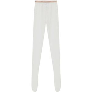 Valentino Garavani, Ondergoed, Dames, Wit, S/M, Stijlvolle panty's voor vrouwen