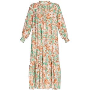Diane Von Furstenberg, Kleedjes, Dames, Veelkleurig, S, Gestreepte jurk 'Fortina'
