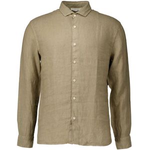 The GoodPeople, Overhemden, Heren, Beige, S, Soho Taupe Overhemd Lange Mouw