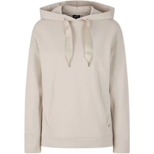 Joop!, Sweatshirts & Hoodies, Dames, Wit, XL, Katoen, Sportieve Stijl Hoodie met Merkdetails