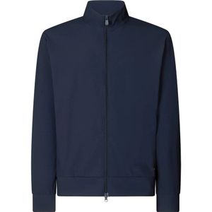 Save The Duck, Sweatshirts & Hoodies, Heren, Blauw, S, Blauwe Technische Trui met Rits