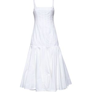 Jacquemus, Kleedjes, Dames, Wit, XS, Katoen, Witte Jurk LA Robe Agave