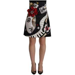Dolce & Gabbana, Rokken, Dames, Veelkleurig, 2Xs, Short Skirts