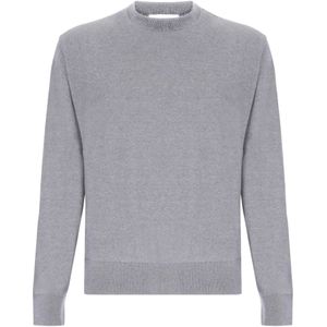 Laneus, Truien, Heren, Grijs, XL, Kasjmier, Kasjmier Ronde Hals Trui