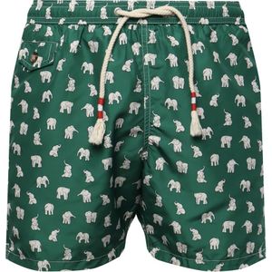 MC2 Saint Barth, Badkleding, Heren, Groen, M, Groene Zee Kleding All-over Print