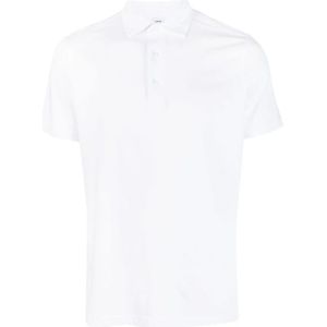 Aspesi, Tops, Heren, Wit, L, Wit Poloshirt