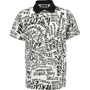 Versace Jeans Couture, Tops, Heren, Wit, 2Xl, T-shirts en Polos Wit