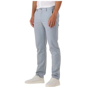 Alberto, Broeken, Heren, Blauw, W34 L34, Casual Heren Broek Lichtblauw