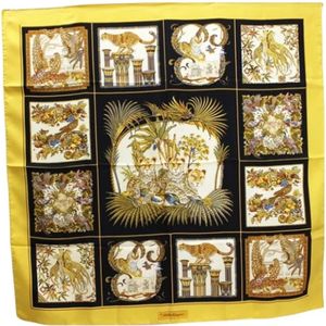 Salvatore Ferragamo Pre-owned, Pre-owned, Dames, Veelkleurig, ONE Size, Pre-owned Silk scarves