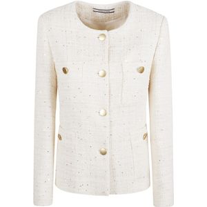 Tagliatore, Jassen, Dames, Beige, S, Katoen, Jassen Beige