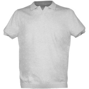 People of Shibuya, Truien, Heren, Grijs, S, Katoen, Grijs Katoenen Poloshirt