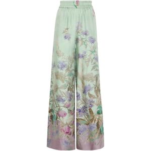 La DoubleJ, Broeken, Dames, Groen, M, Zijden Groene Broek