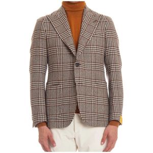 Tagliatore, Jassen, Heren, Veelkleurig, M, Single-Breasted Jasje
