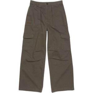 Acne Studios, Broeken, Heren, Groen, M, Katoen, Patsony Twill Cargo Broek