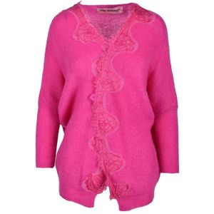 Pink Memories, Truien, Dames, Roze, XS, Wol, Mohair Blend Vest in Roze