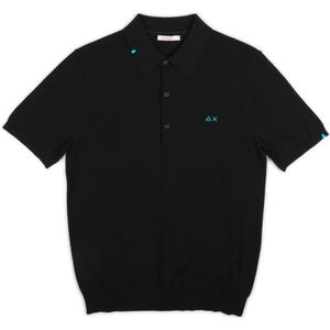Sun68, Tops, Heren, Blauw, M, Navy Polo Shirt Filo
