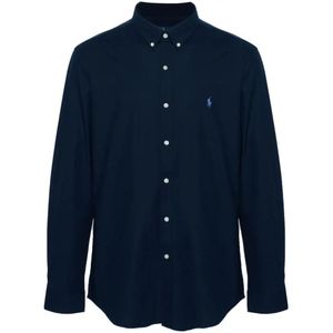 Ralph Lauren, Overhemden, Heren, Blauw, L, Katoen, Casual Overhemd