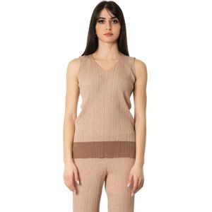 D.Exterior, Truien, Dames, Beige, L, Polyester, Truien