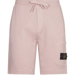 Stone Island, Korte broeken, Heren, Roze, S, Katoen, Casual Shorts