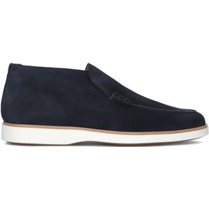 Magnanni, Schoenen, Heren, Blauw, 43 1/2 EU, Leer, Blauwe Slip-On Enkelboots