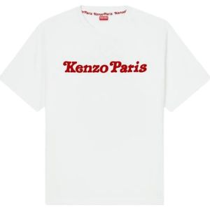 Kenzo, Tops, Heren, Wit, S, Witte T-shirts en Polos Oversize Korte Mouw