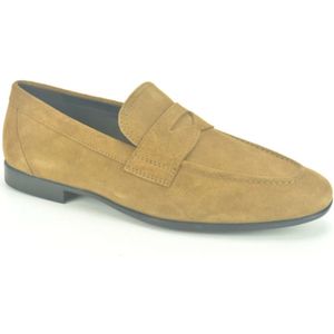 Geox, Schoenen, Heren, Bruin, 42 EU, Suède, Stijlvolle Camel Suède Mocassin Jurkschoen
