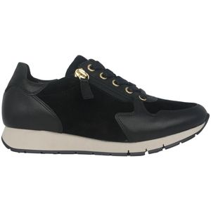 Gabor, Schoenen, Dames, Zwart, 41 EU, Leer, Zwarte Damessneaker - Stijlvol Model