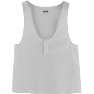 Saint Laurent, Tops, Dames, Wit, M, Stijlvolle Damesmode Collectie