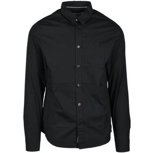 Calvin Klein Jeans, Overhemden, Heren, Zwart, S, Katoen, Overhemd