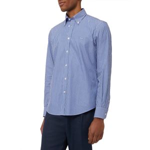 Harmont & Blaine, Overhemden, Heren, Blauw, M, Katoen, Overhemden Blauw