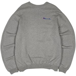 Vetements, Sweatshirts & Hoodies, Heren, Grijs, M, Grijze Crewneck Sweatshirt Champion