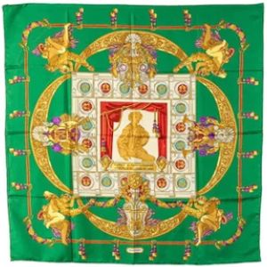 Hermès Vintage, Pre-owned, Dames, Veelkleurig, ONE Size, Pre-owned Silk scarves