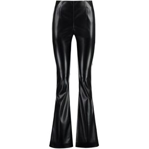 Philosophy di Lorenzo Serafini, Broeken, Dames, Zwart, S, Leer, Flared Broek