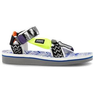 Suicoke, Schoenen, Heren, Zwart, 40 EU, Polyester, Platte sandalen