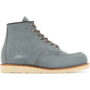 Red Wing Shoes, Schoenen, Heren, Blauw, 42 EU, Suède, Lichtblauwe Suède Enkellaarsjes