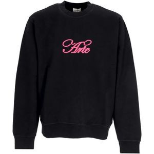 Arte Antwerp, Sweatshirts & Hoodies, Heren, Zwart, M, Katoen, Zwart Logo Crewneck Sweatshirt