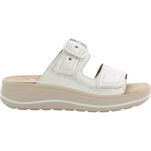 Hartjes, Schoenen, Dames, Grijs, 41 EU, Platina Woogie Dames Plat Schoenen