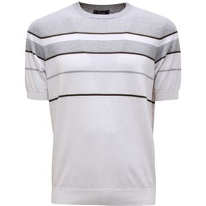 Peserico, Tops, Heren, Grijs, L, Italiaanse Gebreide Trui Model R59317F14