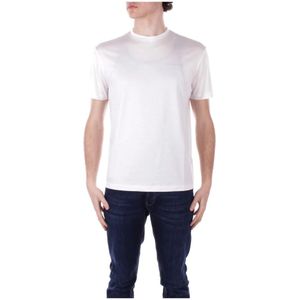 John Richmond, Tops, Heren, Wit, L, Katoen, Logo Front T-shirts en Polo's Beige
